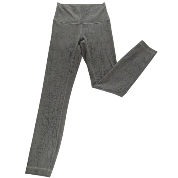 Lululemon Wunder Train High-Rise Tight Thread Dye Rover Black Leggings *SZ2 - Picture 1 of 11